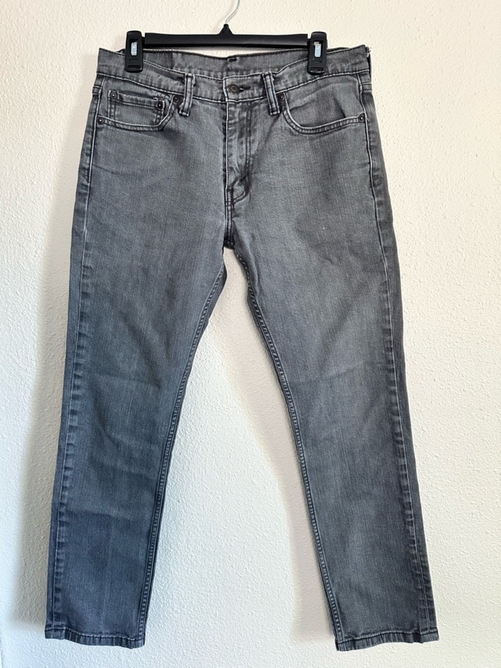 Levi's Men’s 711 Slim Straight Gray Jeans 33x32